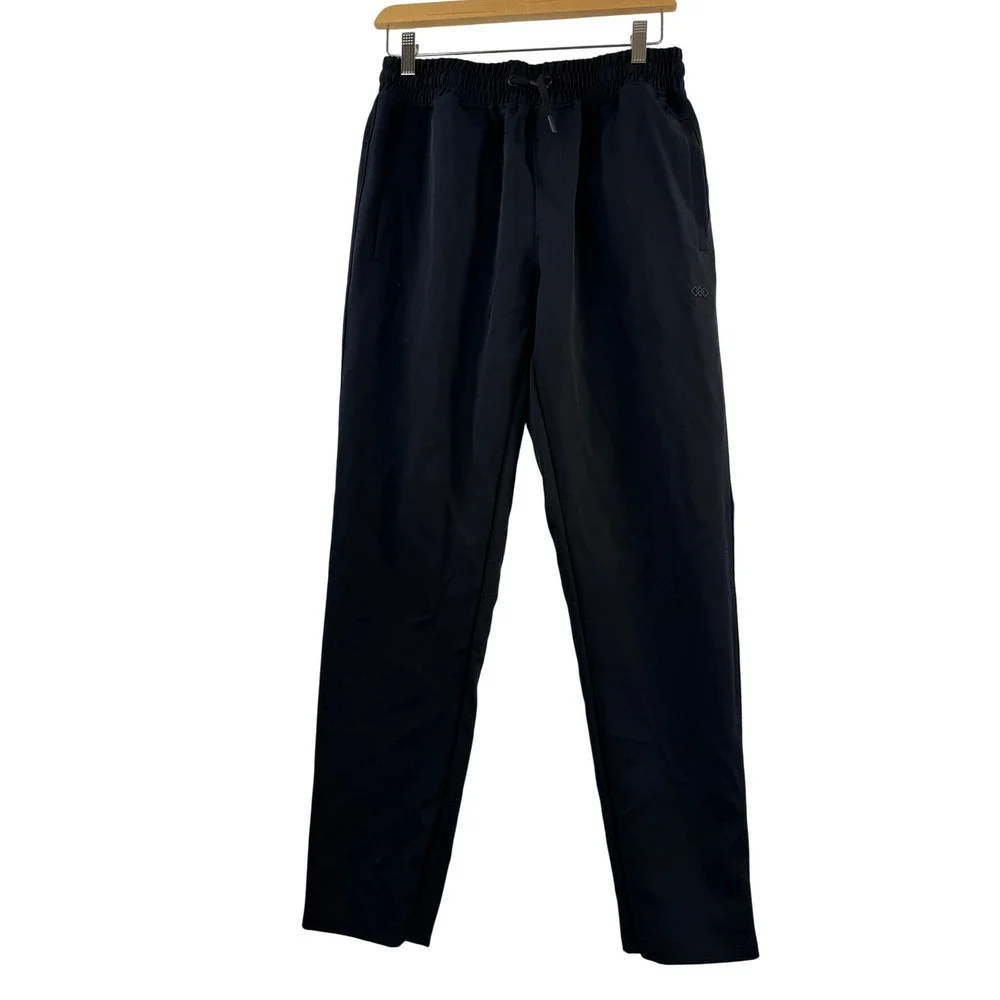 LEG3ND Mens M Black Athletic Jogger Pants Drawstring‎ Waist Casual Gym Sporty